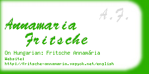 annamaria fritsche business card